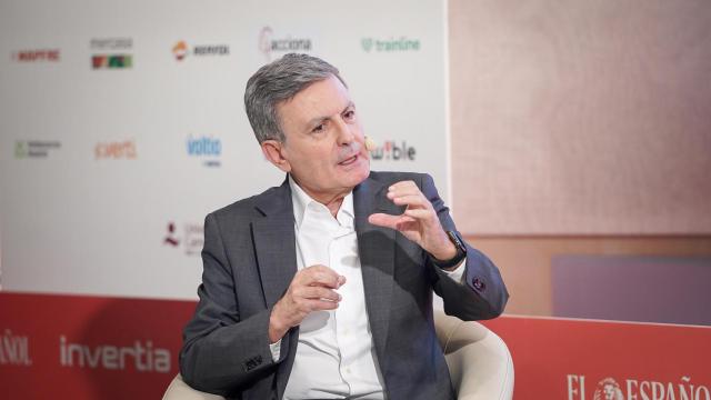 Pedro Saura, presidente de Correos durante su intervención en el V Simposio del Observatorio de la Movilidad y las Ciudades, organizado por EL ESPAÑOL e Invertia.