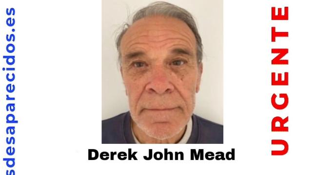 Fotografía de Derek John Mead, desaparecido en Mijas.