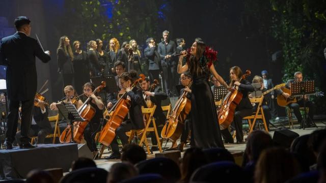 Así se representa la versión sinfónica de 'Malinche' que pasará por Alicante este fin de semana.