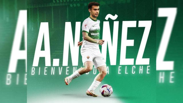 Montaje de presentación del jugador Álvaro Núñez.