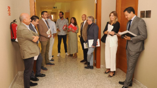 Los portavoces de los grupos parlamentarios de las Cortes de Castilla y León, antes de una Junta de Portavoces