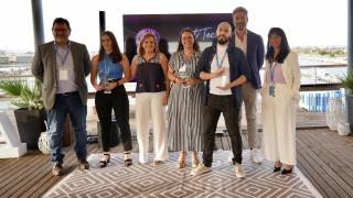 Las tres startups ganadoras: Comart Culture Management, Dimmensium Labs y Undigital Atelier