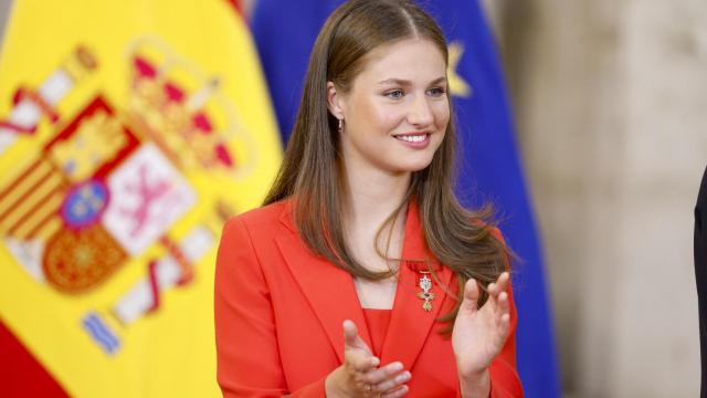 La princesa Leonor con la camisa vaquera de la marca gallega este sábado