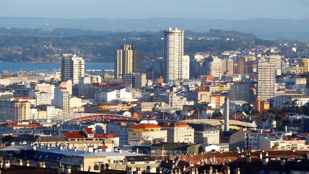 Vista panorámica de A Coruña.