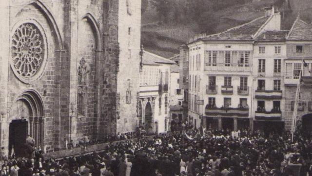 Foto antigua de Mondoñedo (Lugo)