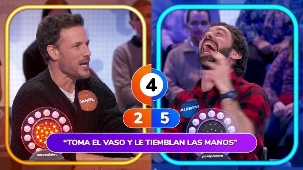 Daniel Grao y Alberto Amarilla en 'Pasapalabra'.