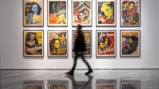 Parte del montaje de Josep Renau en el IVAM Alcoy inaugurada en marzo.