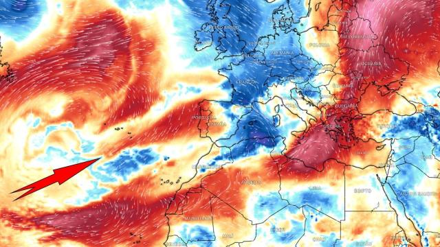 Las masas de aire cálido que afectarán a España a principios de julio. Meteored.