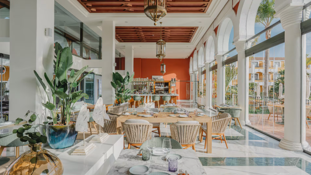 El interior del restaurante.