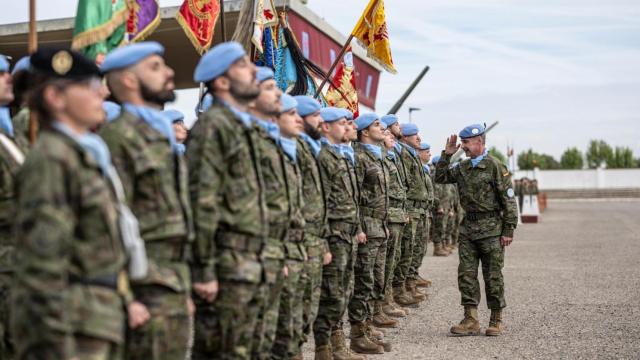 La Brigada Aragón, antes de partir a la misión en El Líbano.