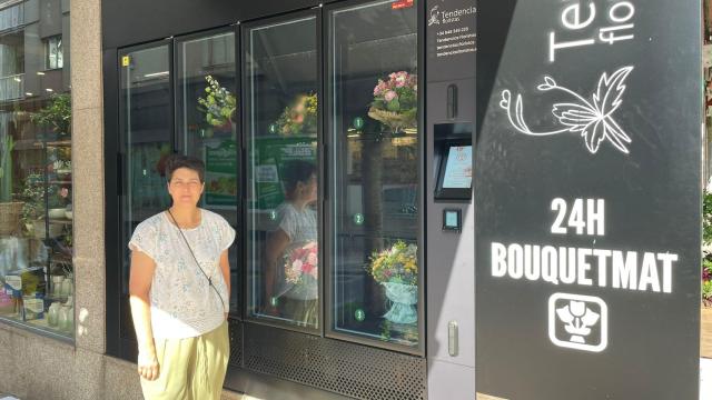 Adriana Colombo, propietaria de Tendencias Floristas en Pontevedra.