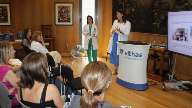 Ponencia informativa sobre exposición al sol en Vithas Vigo.