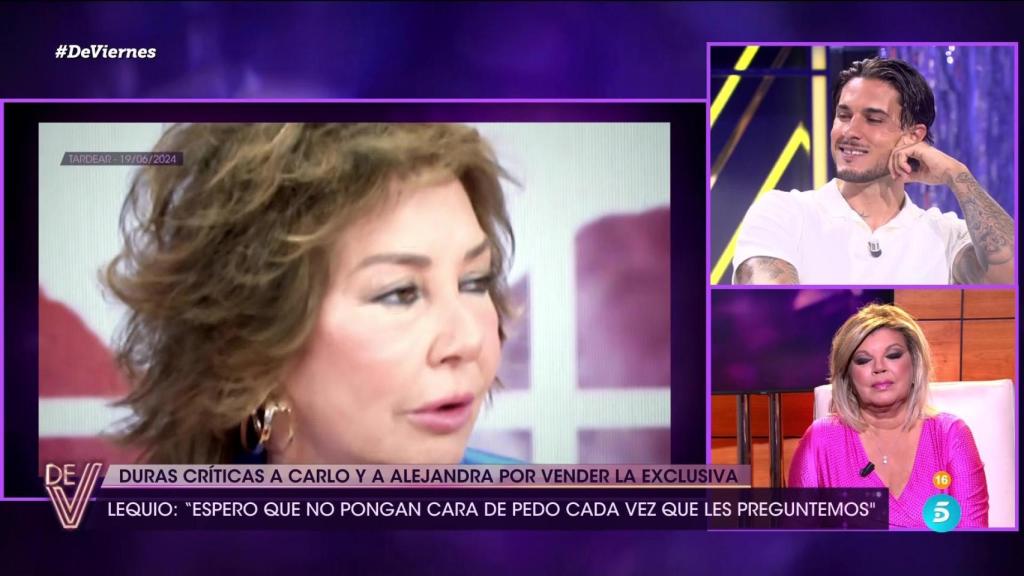 Carlo Costanzia y Terelu Campos en 'De viernes'.