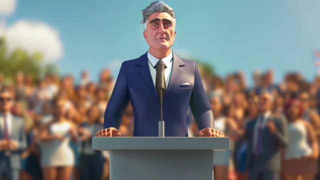 Imagen de IA Steve subida a su página web