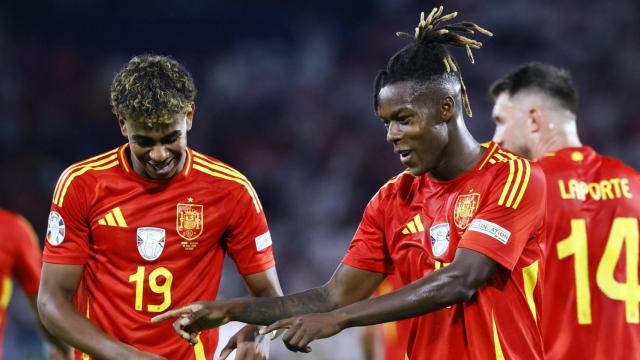 Nico Williams, con Lamine Yamal.