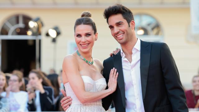 Vanesa Romero y Santi Burgoa en el Festival de Málaga de 2023.