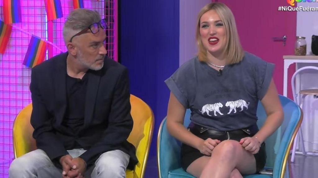 Marta Riesco junto a Kiko Hernández en 'Ni que fuéramos Shhh'.