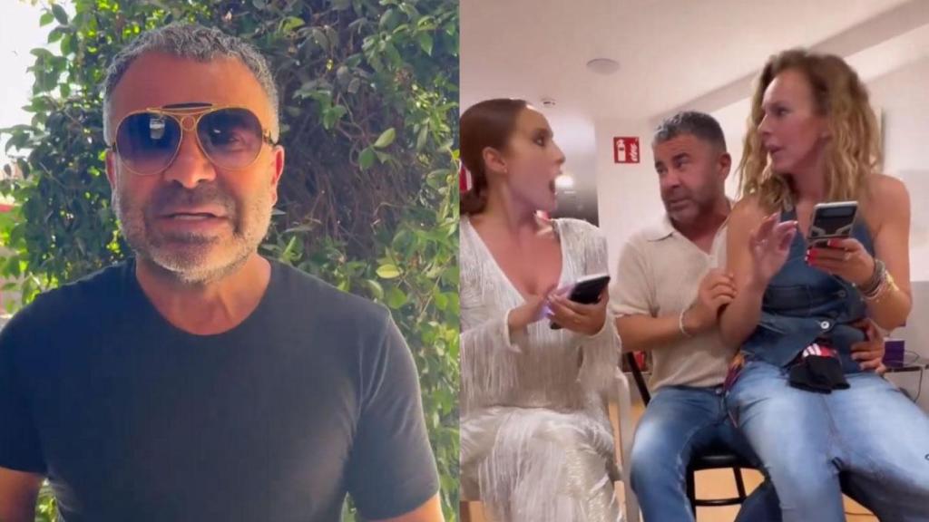 Jorge Javier Vázquez junto a Rocío Carrasco y Anabel Dueñas.