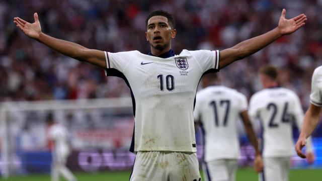 Jude Bellingham celebra su gol ante Eslovaquia.