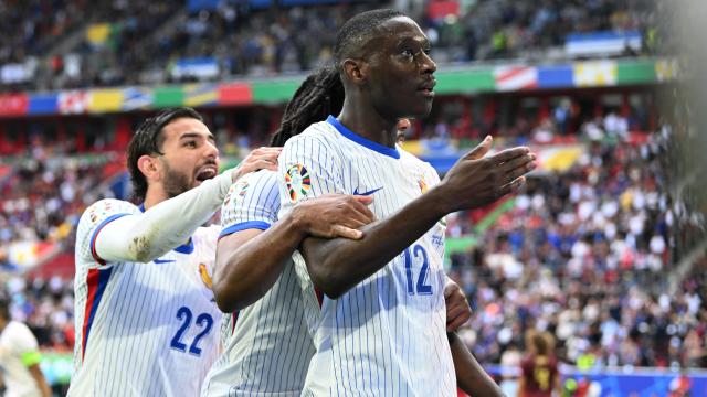 Kolo Muani celebra su gol ante Bélgica.