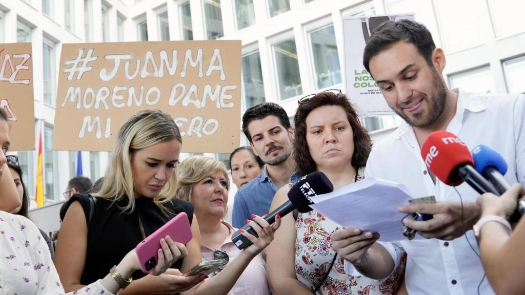 Plataforma Afectados por el Bono Alquiler Joven en Andalucía, en una imagen de archivo.