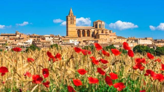 Vista general del pueblo de Sineu, en Mallorca.