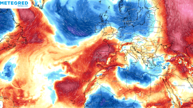 Predicción de las anomalías de temperatura en altura para el viernes 5 de julio. Meteored