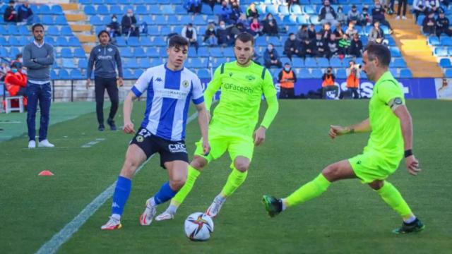 El Hércules en un partido contra el Intercity, en imagen de archivo.