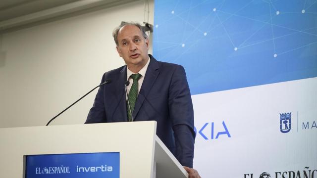 Miguel López-Valverde Argüeso, consejero de Digitalización de la Comunidad de Madrid, durante  el V Observatorio del 5G organizado por EL ESPAÑOL-Invertia.