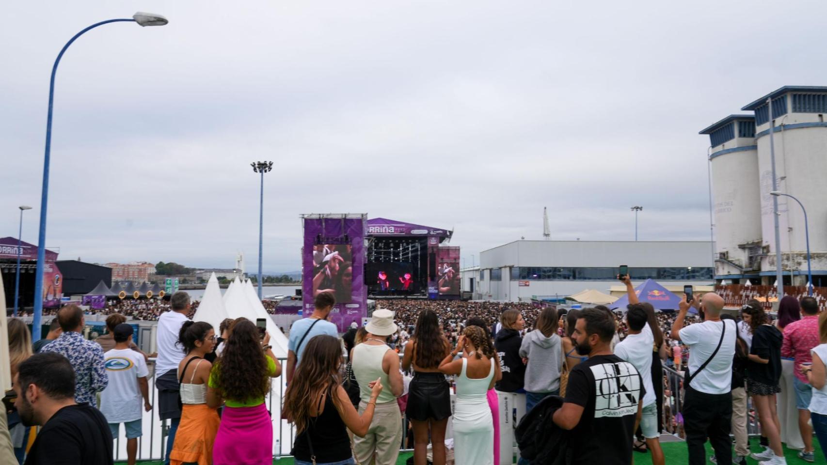 El muelle de Calvo Sotelo en A Coruña durante el Morriña Fest.