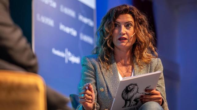 La periodista, durante uno de los foros económicos organizados por EL ESPAÑOL.