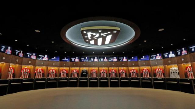 Vestuario del Atlético de Madrid en el Civitas Metropolitano
