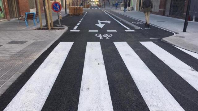 Una de las calles reurbanizadas  de Alicante.