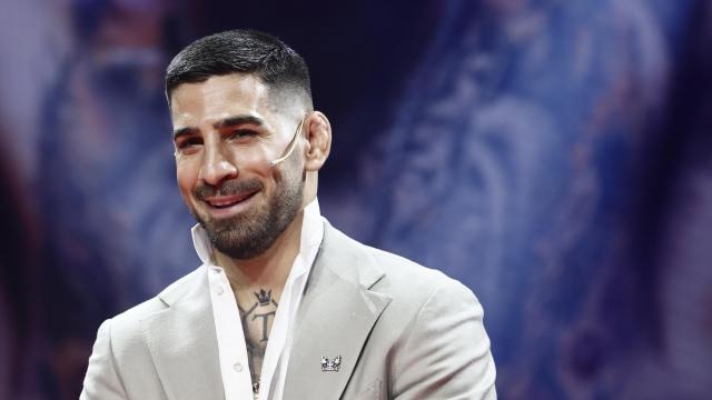 Ilia Topuria, durante la presentación de la película 'Topuria: Matador'