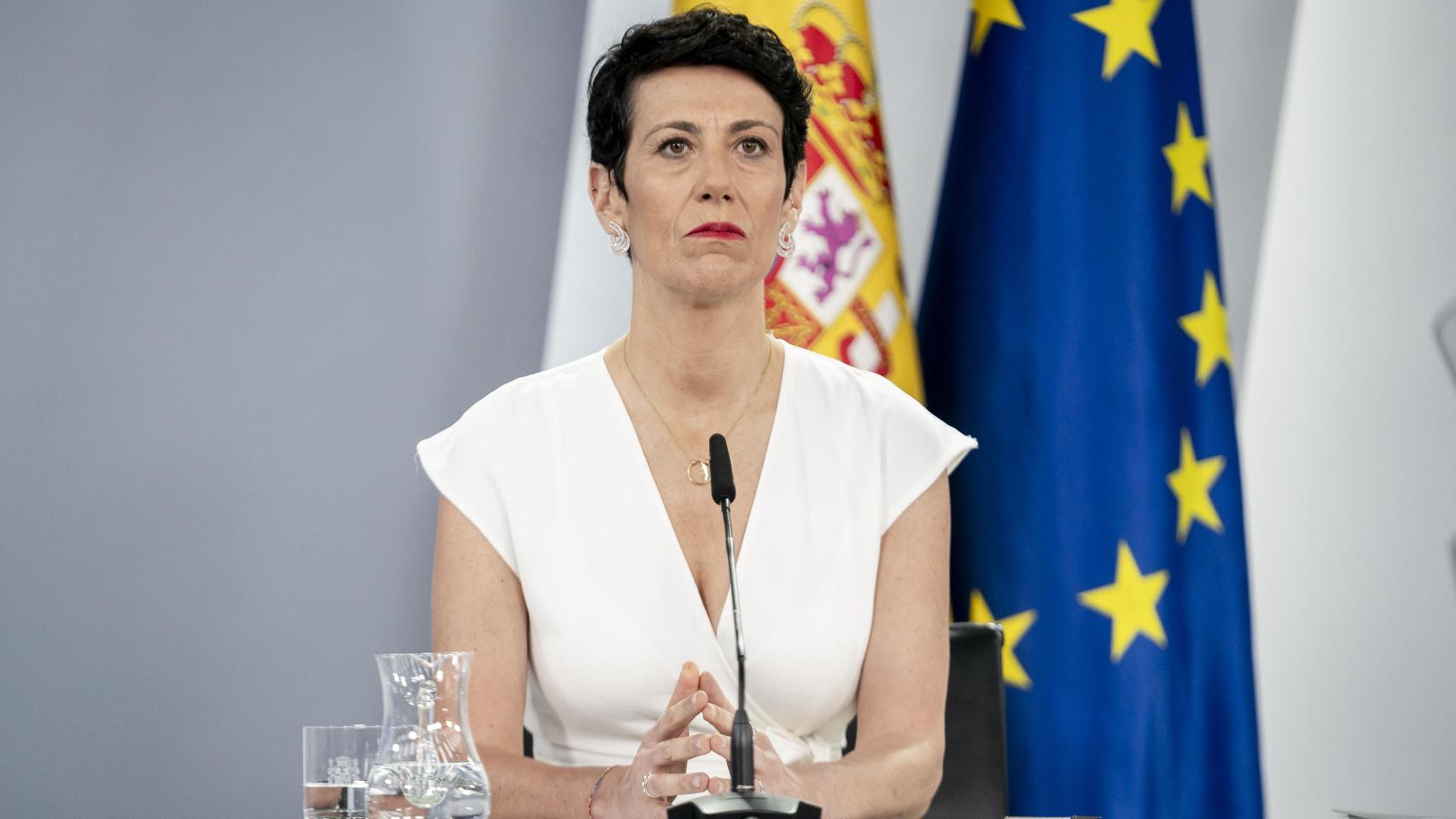 La ministra de Inclusión, Seguridad Social y Migraciones, Elma Saiz.
