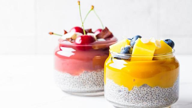 Pudín de chia y fruta