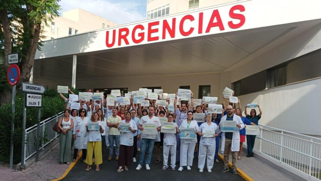 Protestas de los sanitarios en Urgencias del Hospital de San Juan, en imagen de archivo.