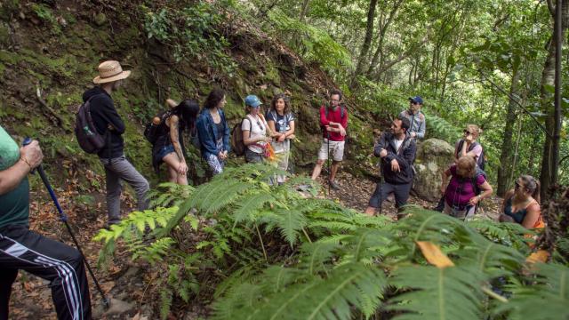 Una de las actividades de las ediciones anteriores de Anaga Biofeset para reconocer la biodiversidad de la reserva natural