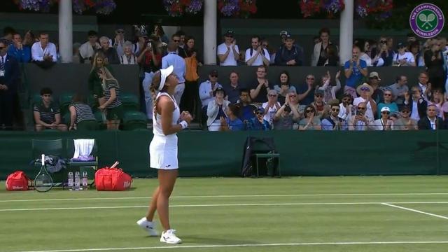 Jessica Bouzas celebrando la victoria.