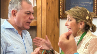 José Luis Sanz y Susana Díaz, juntos en el Rocío.