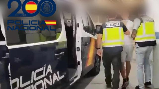 El sicario francoargelino, en el momento de su detención en Sanlúcar de Barrameda (Cádiz)