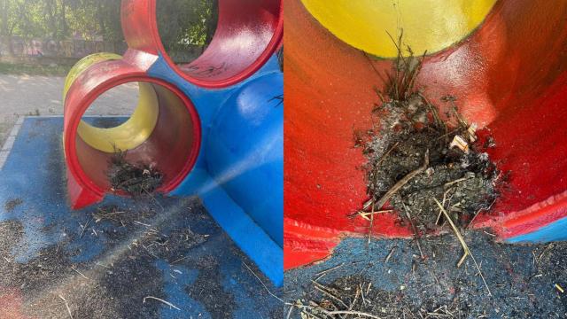 Vandalismo en el parque infantil de La Vaguada