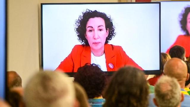Marta Rovira comparece por videoconferencia ante el Consejo Nacional de ERC.