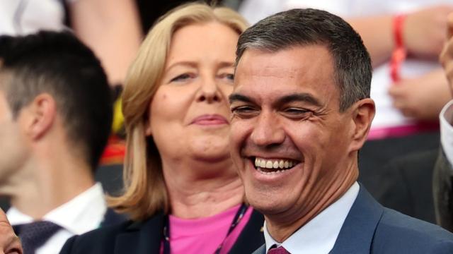 El presidente del Gobierno, Pedro Sánchez, este viernes durante el partido España-Alemania.