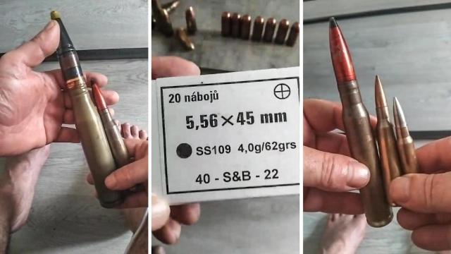 Munición de armas Otan y de guerra procedentes de Ucrania.