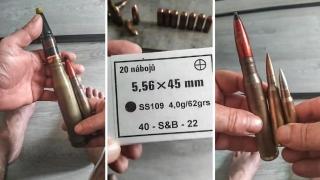 Munición de armas Otan y de guerra procedentes de Ucrania.