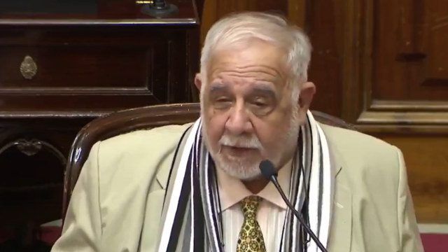 El senador argentino Juan Carlos Pagotto, perteneciente al partido liderado por Javier Milei La Libertad Avanza.