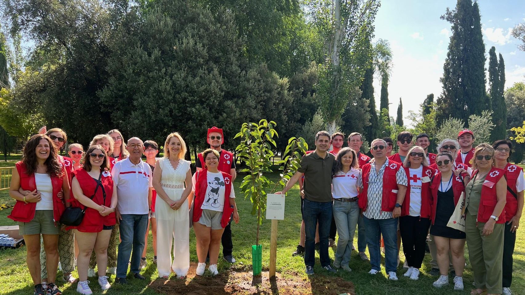Cruz Roja planta el 'Árbol de la Humanidad' en Toledo para celebrar su 160 aniversario