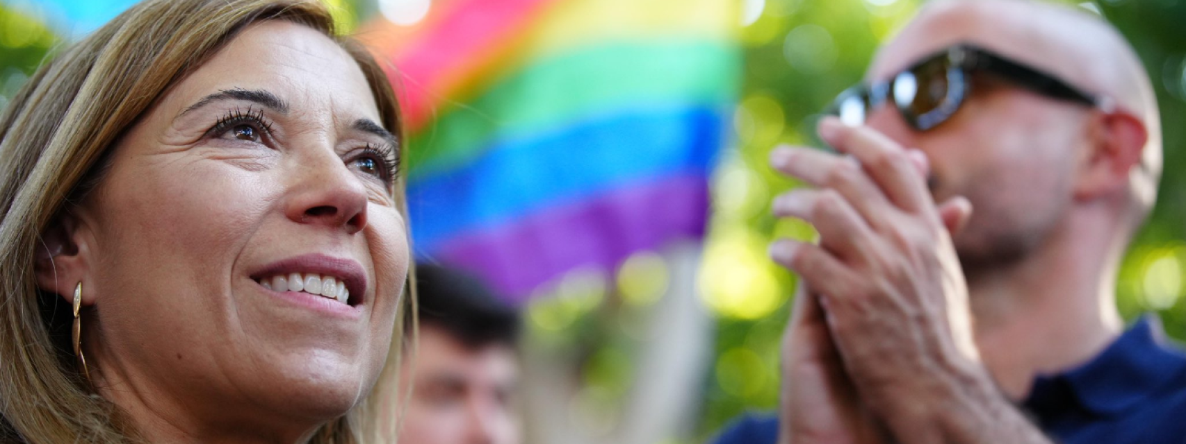 Ana Alós en la marcha del Orgullo 2024.
