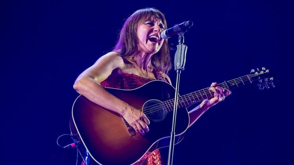 Amaral, durante un concierto.